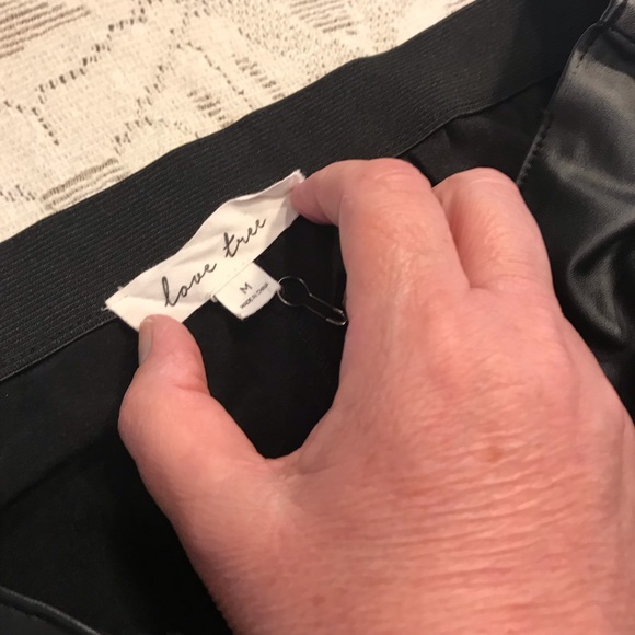 Love tree faux leather pants M - Picture 7 of 7